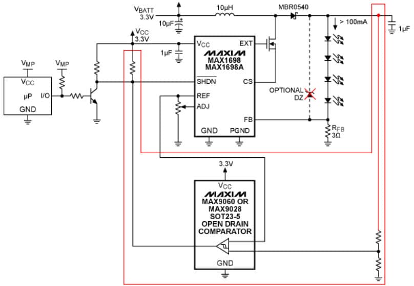 4-LEDs Backlight LED Driver for LCD Backlighting