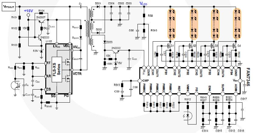 100W Indoor and Outdoor LED Driver for LCD TV