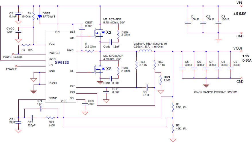 1.2V DC to DC Single Output Power Supply for Graphics Card