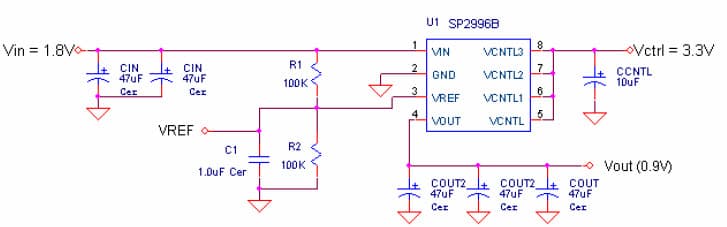 0.9V DC to DC Single Output Power Supply for DDR Memory