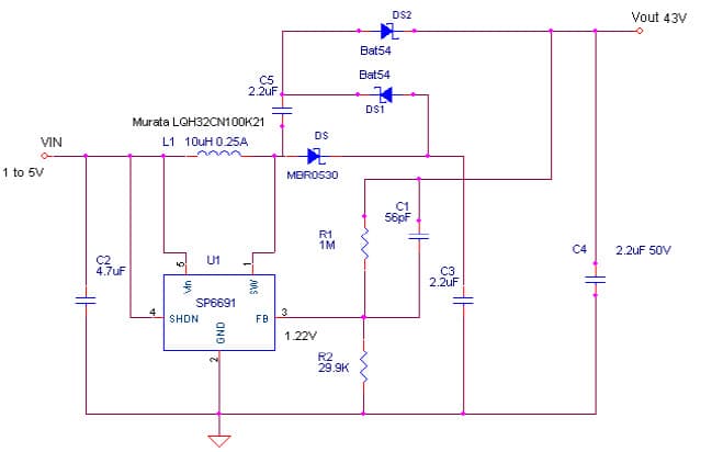 43V DC to DC Single Output Power Supply