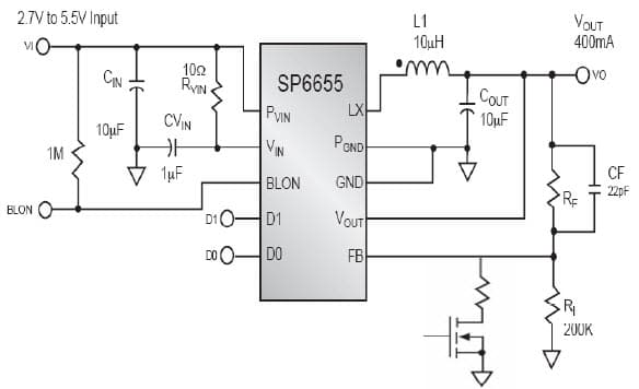 0.9V DC to DC Single Output Power Supply for Portable