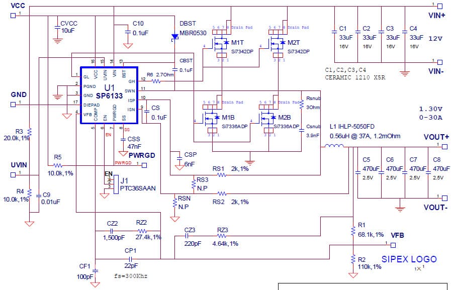 1.3V DC to DC Single Output Power Supply for Graphics Card