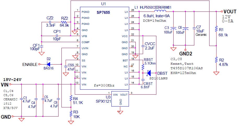 96W, 12V DC to DC Single Output Power Supply