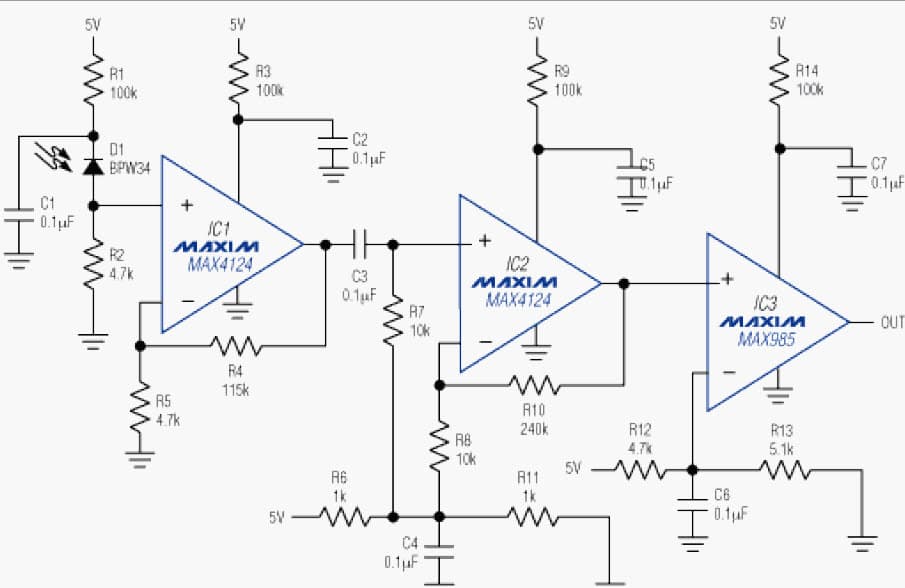 5V Analog Amplification for Portable