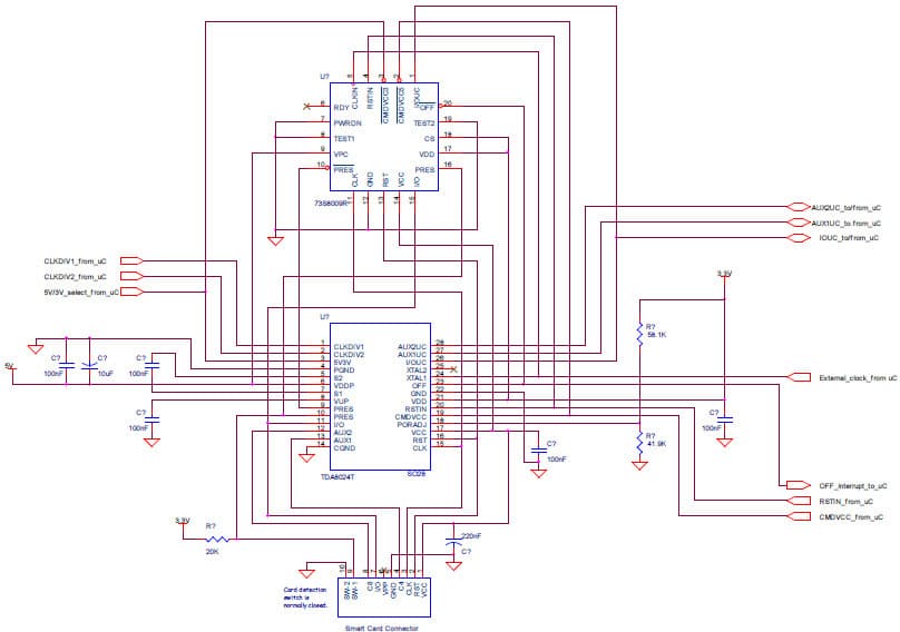 Migrating from the Teridian 73S8024RN to the 73S8009R Adapter Card