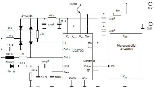 12V Circuit Application for a Small Reading Range Requirements