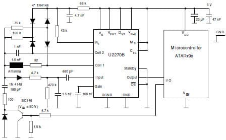 5V Application Circuit for Enhanced Reading Range Requirements