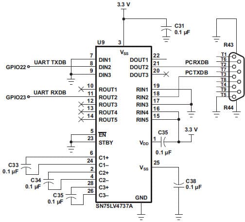 3.3V RS-232 Interface for Embedded PC