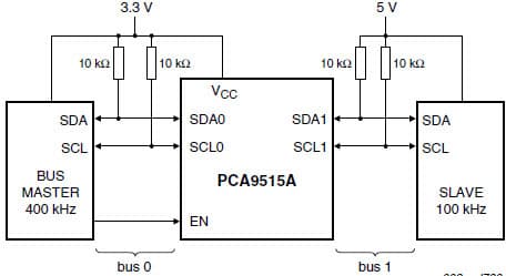 AN10419 - PCA9515A Single Card I2C Bus Buffer Application Circuit