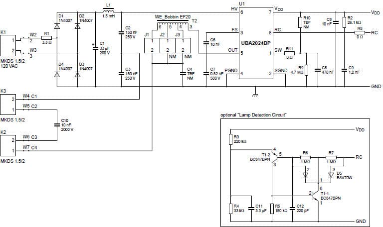 26W Electronic Ballast Lamp Driver for CCFL Illumination