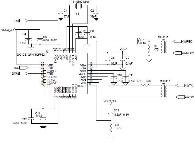 DTMF/FSK Modem for Medical