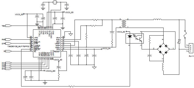 73M2901CE Based Design with Caller ID