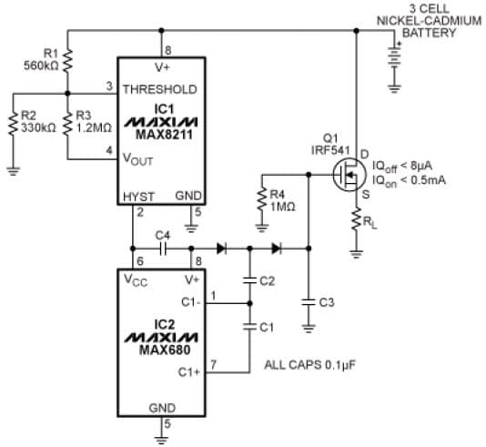 3-Cell, Nickel-Cadmium Battery Charger for Portable