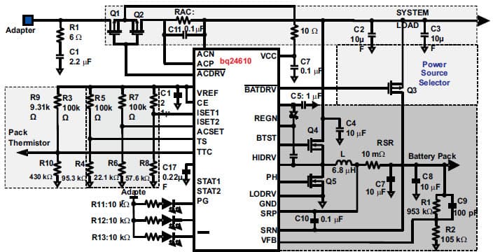 1 to 6-Cell Lithium-Ion/Lithium-Polymer Battery Charger for Portable