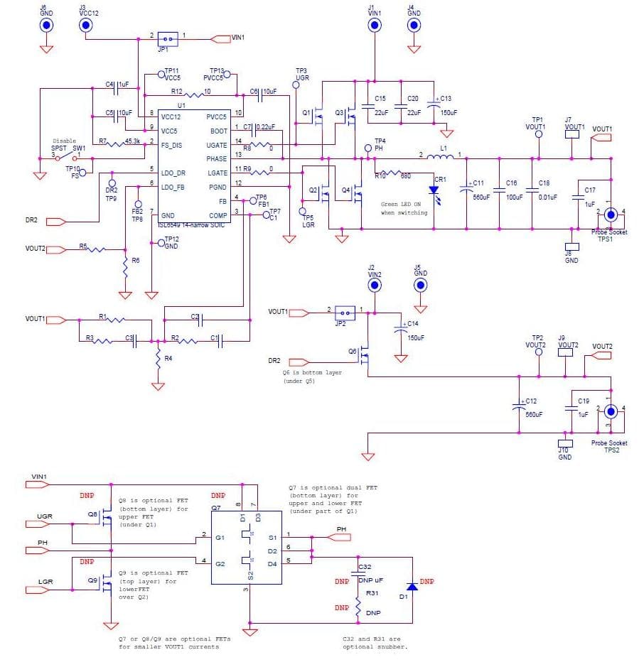 1.2V, 1.6V DC to DC Multi-Output Power Supply for Graphics Card