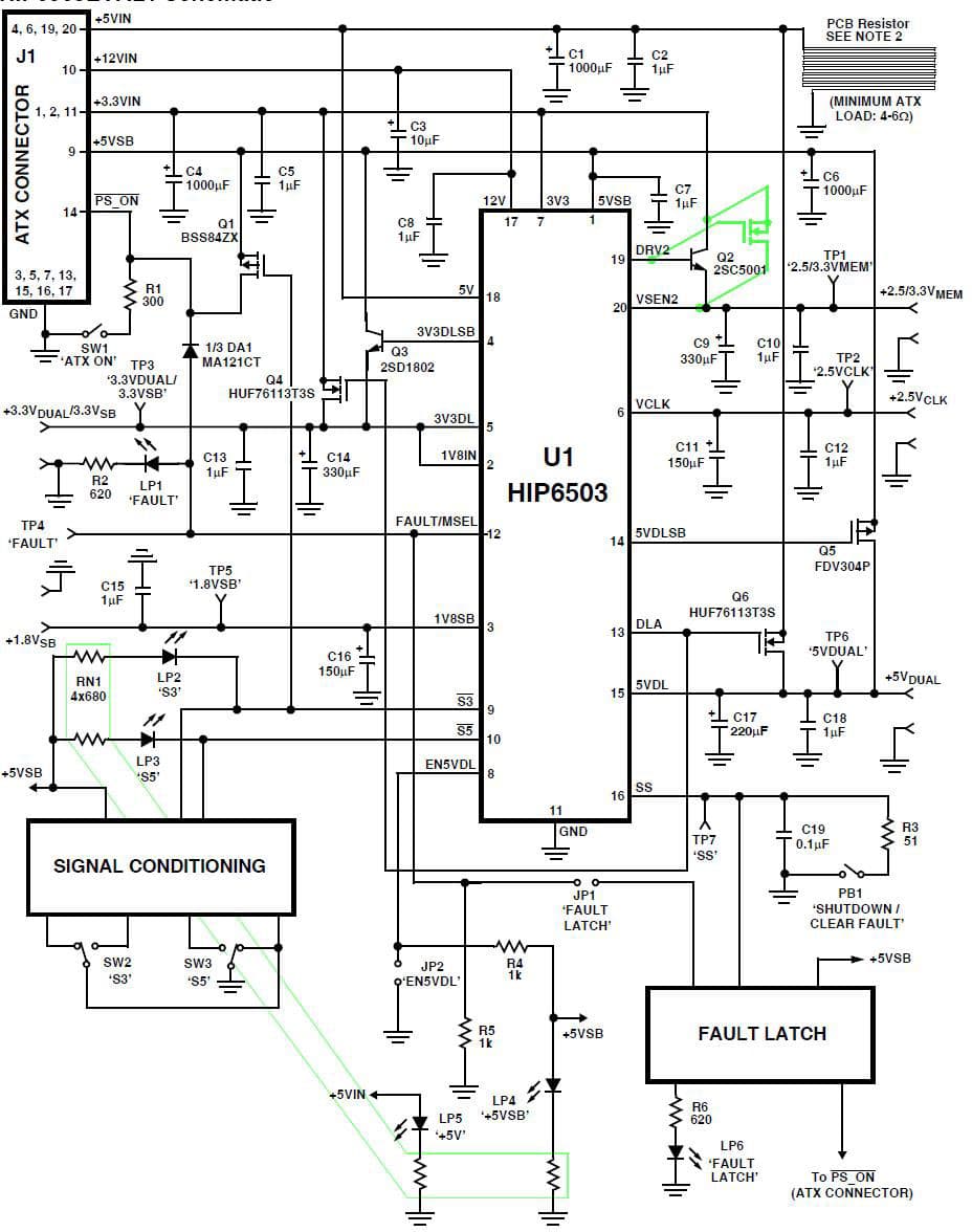 AN9901, Application Note for An ACPI Controller for ICH2-Based Computer Systems (HIP6503EVAL1)