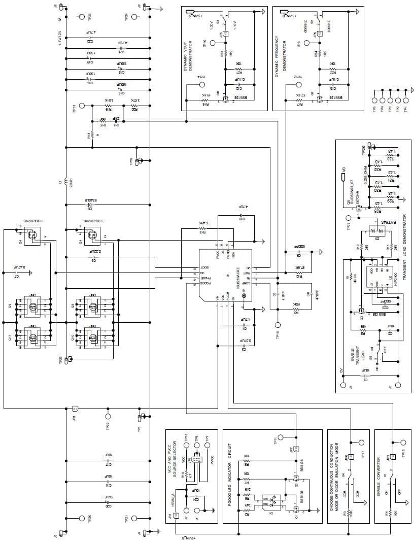 ISL6269AEVAL2Z, Evaluation Board demonstrates the performance of the ISL6269A or ISL6269B single-phase