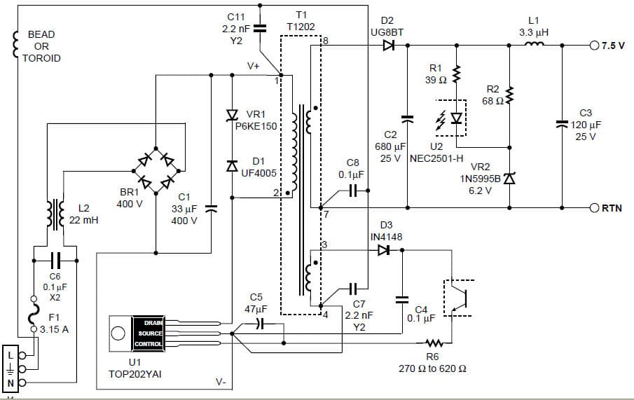 Modified ST202A Power Supply, 3-Wire Input