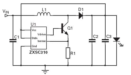 One LED High Powered LED Driver for Cellular Phone