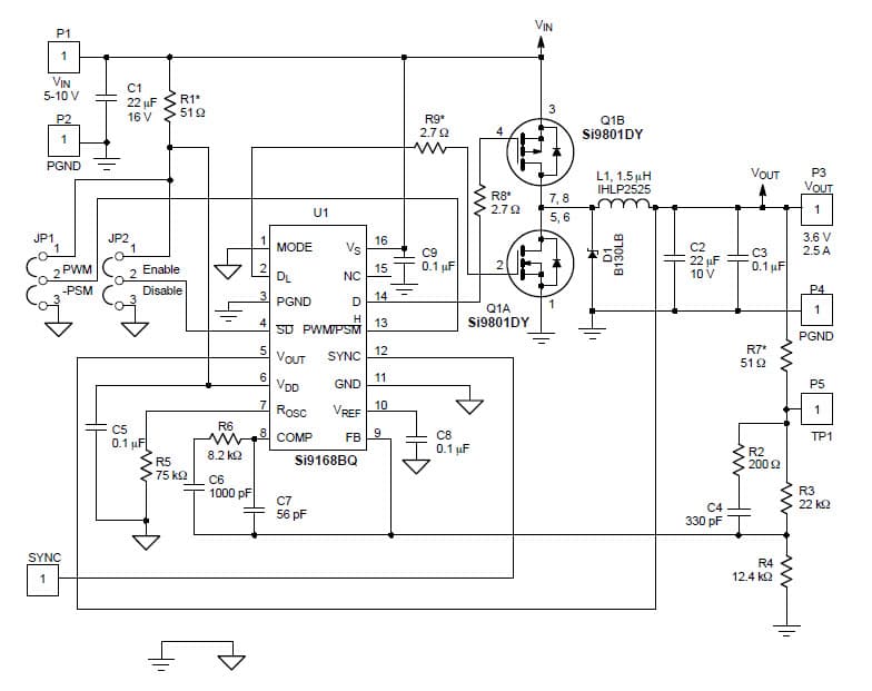 3.6V DC to DC Single Output Power Supply for Portable