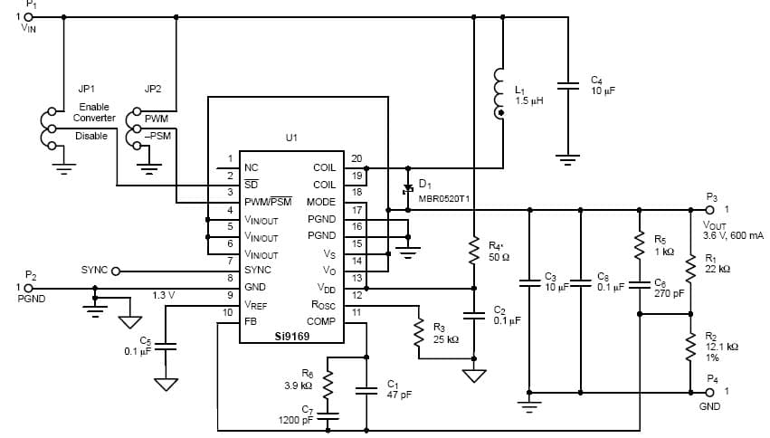 3.6V DC to DC Single Output Power Supply