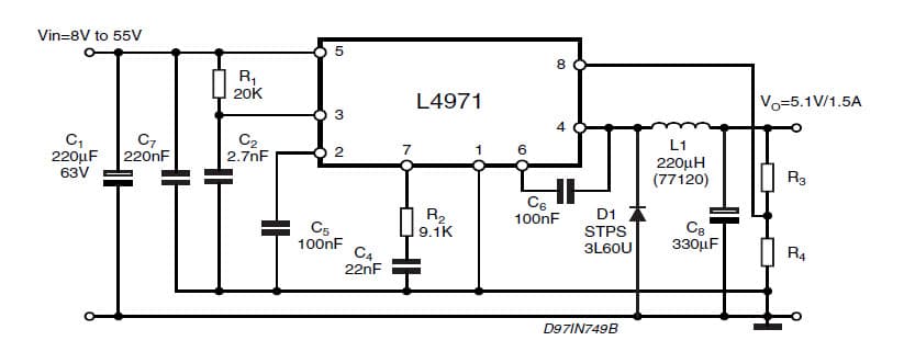 5.1V DC to DC Single Output Power Supply