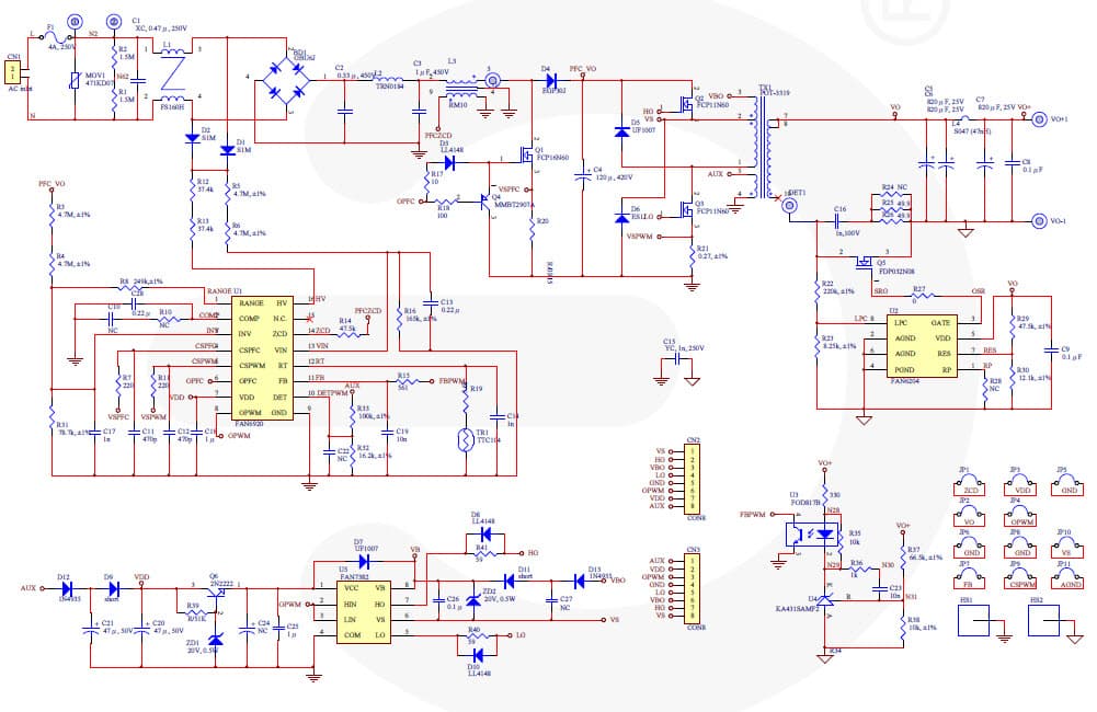 RD-352, Reference Design for 120W, 19V AC to DC Single Output Power Supply for Desktop PC Power Supply