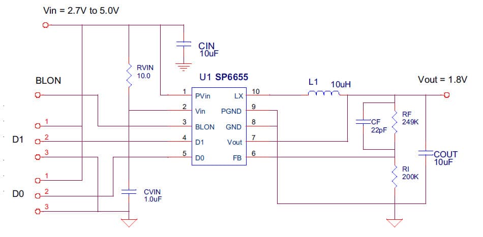 1.8V DC to DC Single Output Power Supply for Portable