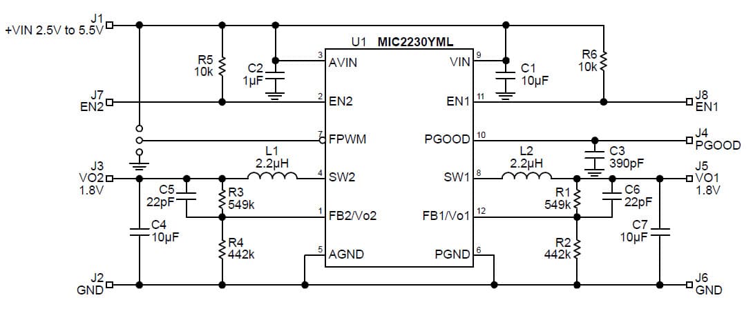 1.8V, 1.8V DC to DC Multi-Output Power Supply for Wireless