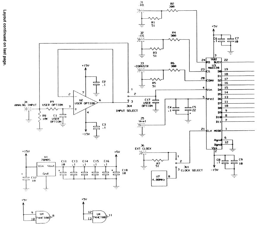 MAX120EVKIT-DIP, MAX120 evaluation kit of 12-Bit, 500KSPS, 8CH ADC for Data Acquisition System