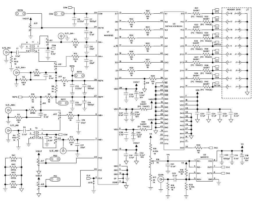 MAX19192EVKIT#, Evaluation Kit for MAX19192 8-Bit, 10MSPS, 2CH ADC for Video & Imaging