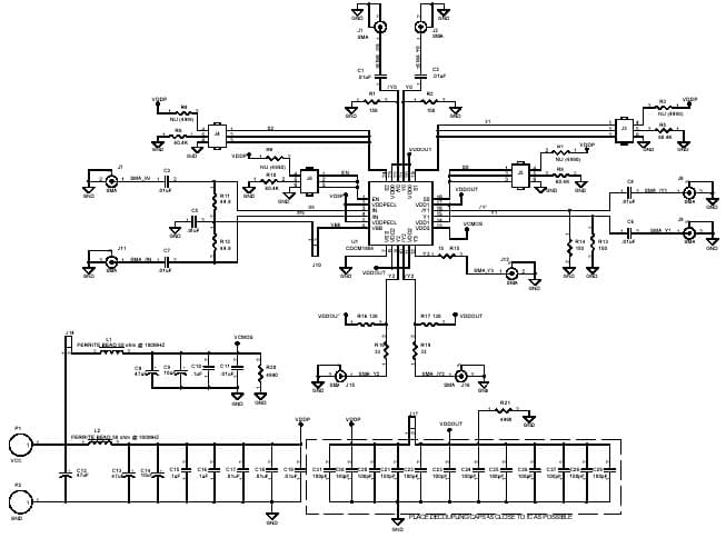 CDCM1804EVM, Evaluation Board for the Clock Divider for SONET