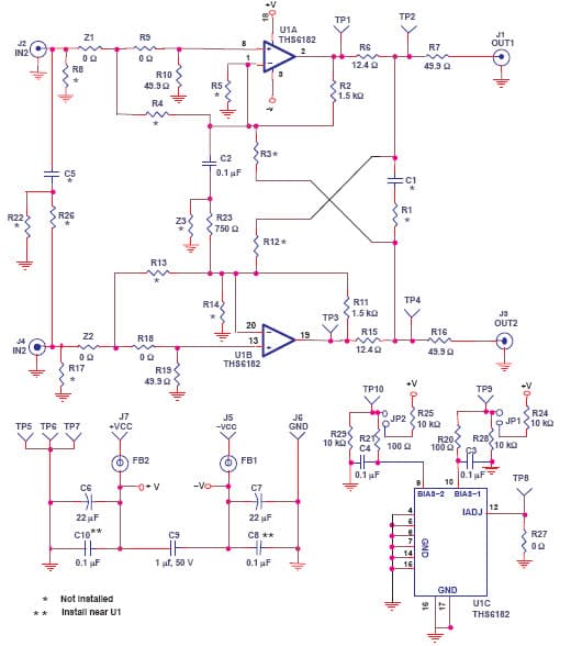 THS6182DWEVM, Evaluation Board helps designers evaluate the performance of the THS6182 ADSL Driver