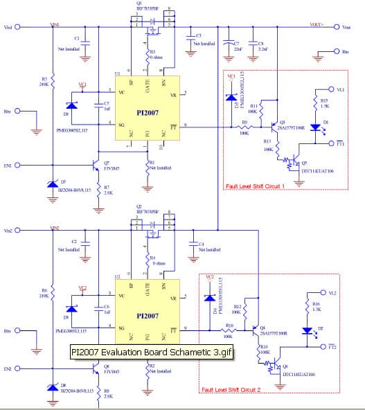 PI2007-EVAL1, Evaluation Board for 75V MOSFET Power Driver for Servers