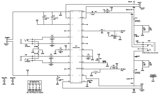 TPA6012A4PWP Audio Power Amplifier Evaluation Module