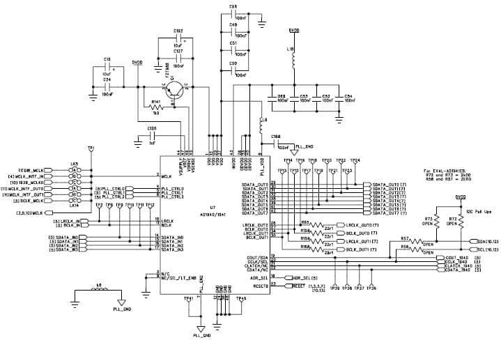 Eval-AD1941EB, Evaluation Board using AD1941 SigmaDSP, 56-Bit Audio Processor