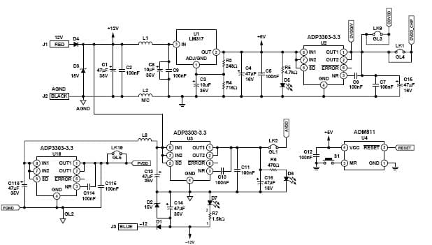 EVAL-ADAV801EB, Evaluation Board for evaluating ADAV801, DVD-Recordable Audio Codec