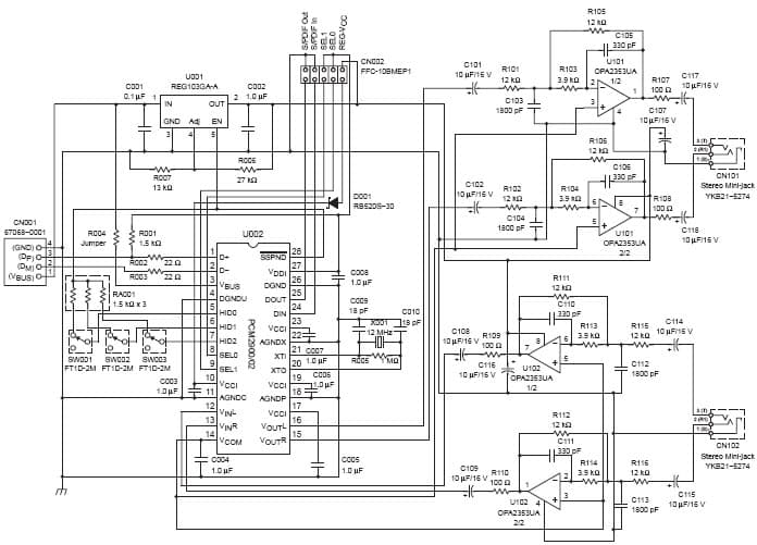 DEM-PCM2900, Evaluation Board includes a PCM2900. It is a bus-powered USB codec without an S/PDIF interface