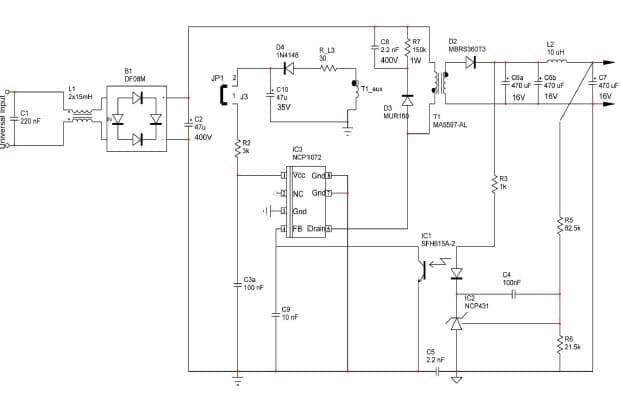 6W DC to DC Single Output Power Supply for White Goods