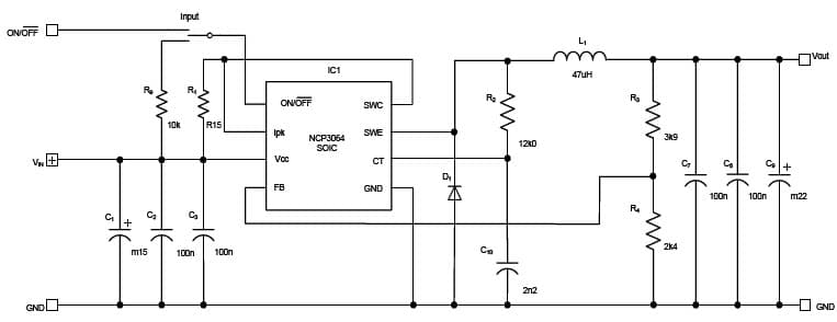 DC to DC Single Output Power Supply for LED Lighting