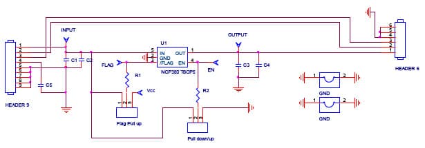 NCP380LSN10AGEVB, Evaluation Board for USB Switch for Notebook