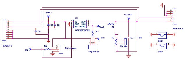 NCP380LSNAJAGEVB, Evaluation Board for USB Switch for Notebook