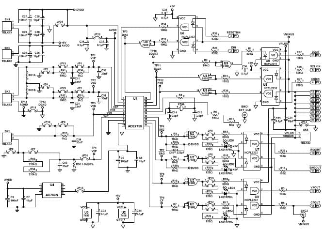 EVAL-ADE7759EB, Evaluation Board for the ADE7759 Energy Metering IC