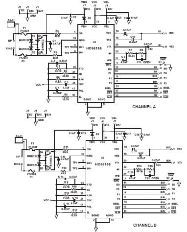 HC55185EVAL1, Operation of the HC55185 Ringing SLIC and IDT821054 Evaluation Module