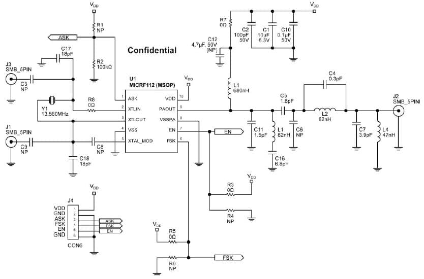 300 to 450MHz Transmitter for Garage Door Opener