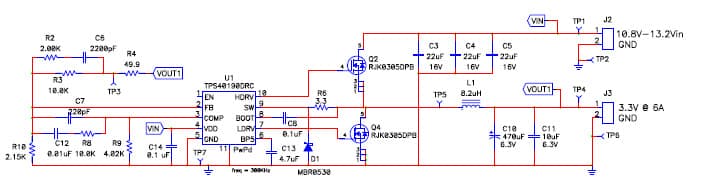 PMP3061.2, Multiphase, Sync Buck, Buck-Boost, Boost for IP Converter (1.2V @ 40A)