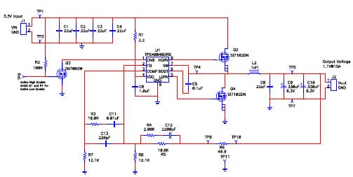 PMP3158.2, (1.1V @ 13A) Multiphase, Sync Bucks, Linear for Single-board Computer (SBC) Power