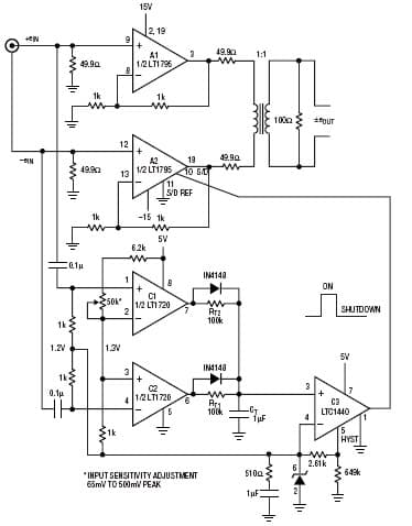 ±15V Analog Amplification for DSL Modem