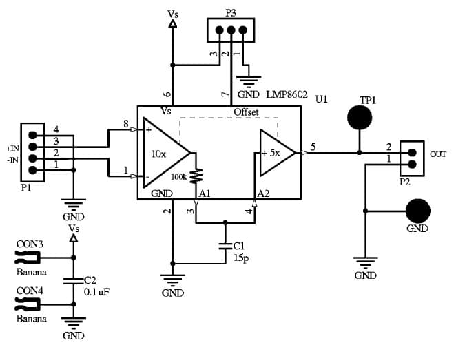 LMP8602MAEVAL/NOPB, Evaluation Kit for the LMP8602 Analog Amplifier for Electric Power Steering